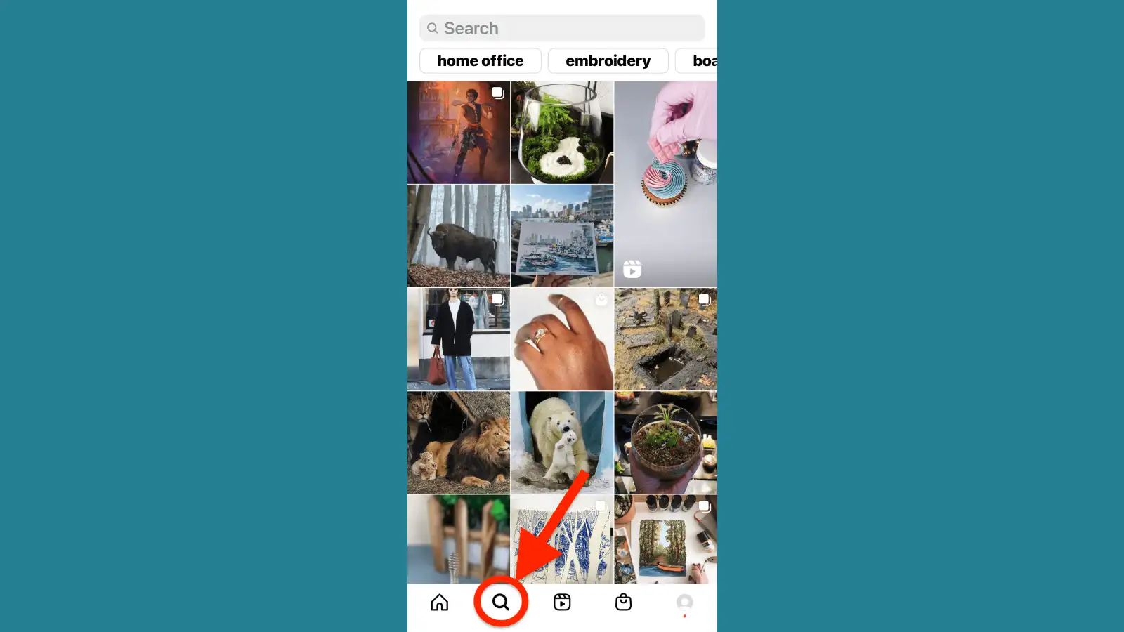 Elimina i suggerimenti di ricerca di Instagram